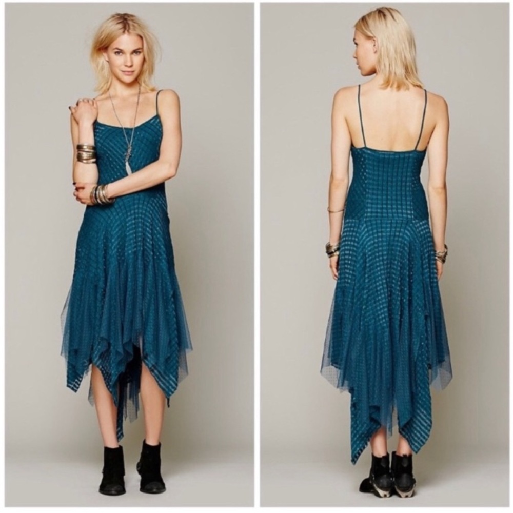 Free People Sunset Stripe Slip Dress